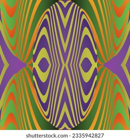 Beautiful seamless textured abstract background in green, orange and golden brown colors