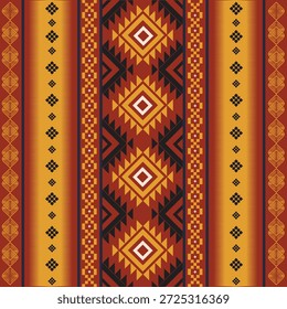 Schöne nahtlose thailändische geometrische Muster inspiriert von traditionellen Textil-und Volkskunst. Das Design verfügt über wiederholende ethnische Ornamente in rot und weiß Farbe, perfekt für Hintergrund, Stoffdruck, Tapete, Verpackung, Branding, Textil-Design, Verpackungspapier, und digitale Projekte. Hochwertige Vektorgrafik mit symmetrischen dekorativen Elementen und kultureller Identität.