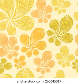 Beautiful seamless tropical leaf pattern. Vector illustration. Eps10.