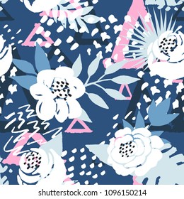 Beautiful seamless vector floral pattern background. Perfect for wallpapers, web page backgrounds, surface textures, textile and other design.