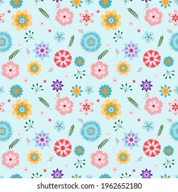 Beautiful seamless vector floral pattern