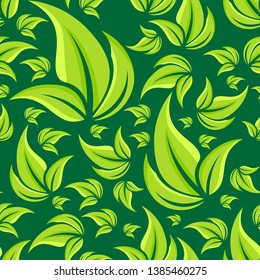 Beautiful seamless vector floral summer pattern background with tropical palm leaves. Perfect for wallpapers, web page backgrounds, surface textures, textile