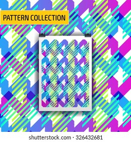 Beautiful seamless vector pattern background. Abstract stripped geometric texture