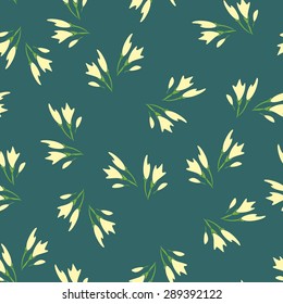 Beautiful seamless vector pattern with flowers. Can be used for wallpaper, pattern fills, web page background, surface textures