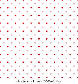 Beautiful seamless vector pattern with hearts symbols. 