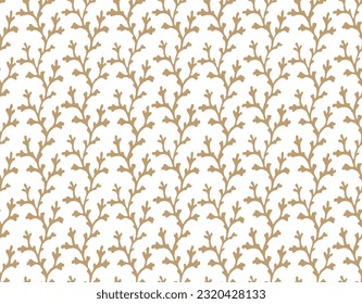 Beautiful seamless vector tropical pattern with corals. Perfect for wallpapers on yellow backgrounds, surface textures, textile. Living coral seamless pattern