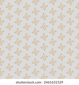 Beautiful seamless vintage floral pattern with flower. Vector texture. Trend print for textiles and wallpaper on isolated white background.