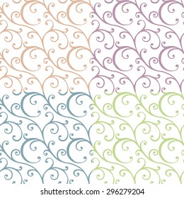 Beautiful seamless with vintage pattern. Vector illustration