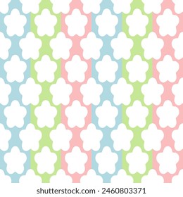 Beautiful seamless vintage pattern with white stars 