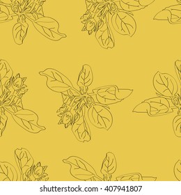 Beautiful seamless wallpaper  on background, illustration, pattern