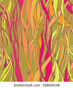 Beautiful seamless wave vector pattern. Colorful background or textile