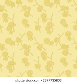 Beautiful seamless yellow rose pattern.