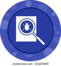 Beautiful Search bug Vector Glyph icon