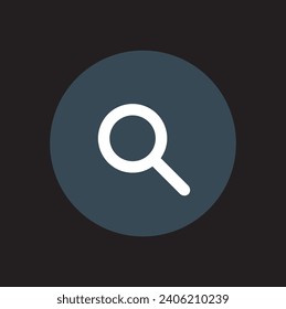 Hermoso diseño de icono de búsqueda vectorial