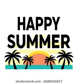      Beautiful seaside view with some coconut palm.
