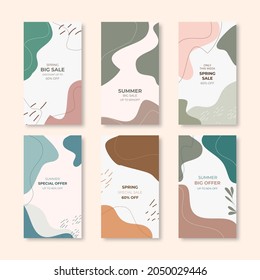 Beautiful seasonal promotion social media stories template