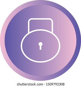 Beautiful Security lock vector line icon