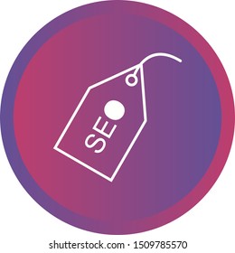 Beautiful SEO tags vector line icon
