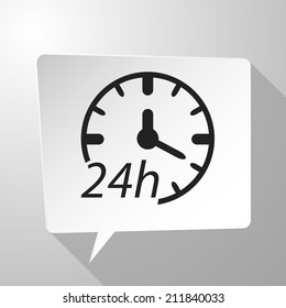 Beautiful Service 24 h web icon