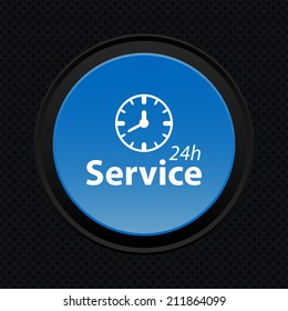Beautiful Service 24 h web icon