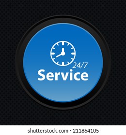 Beautiful Service 24 h web icon
