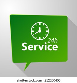 Beautiful Service Work Hours web icon