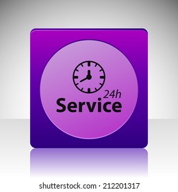 Beautiful Service Work Hours web icon