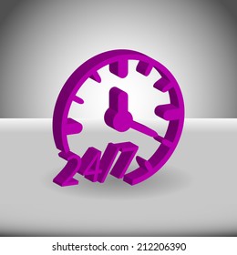 Beautiful Service Work Hours web icon