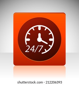 Beautiful Service Work Hours web icon