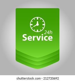 Beautiful Service Work Hours web icon