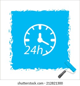Beautiful Service Work Hours web icon