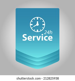 Beautiful Service Work Hours web icon