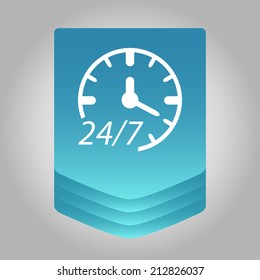 Beautiful Service Work Hours web icon