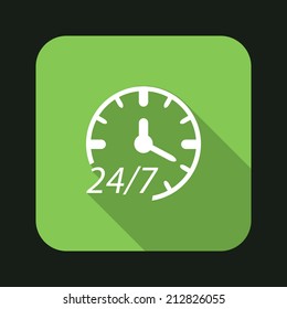 Beautiful Service Work Hours web icon