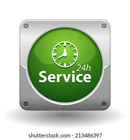 Beautiful Service Work Hours web icon