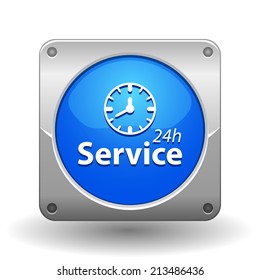 Beautiful Service Work Hours web icon