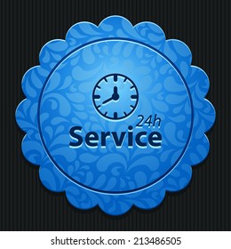 Beautiful Service Work Hours web icon