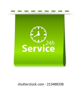 Beautiful Service Work Hours web icon