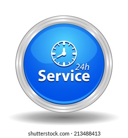 Beautiful Service Work Hours web icon