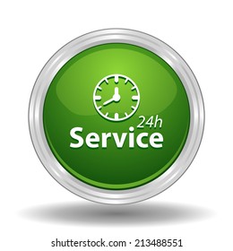 Beautiful Service Work Hours web icon