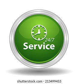 Beautiful Service Work Hours web icon