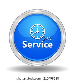 Beautiful Service Work Hours web icon