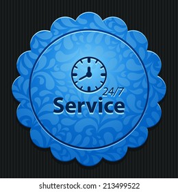 Beautiful Service Work Hours web icon