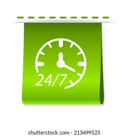 Beautiful Service Work Hours web icon