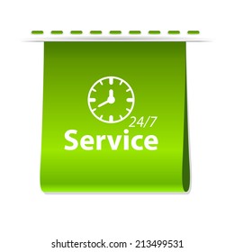 Beautiful Service Work Hours web icon