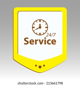 Beautiful Service Work Hours web icon