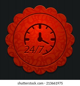 Beautiful Service Work Hours web icon