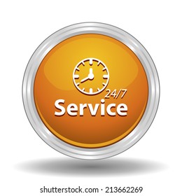 Beautiful Service Work Hours web icon