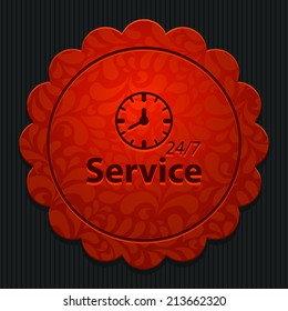 Beautiful Service Work Hours web icon