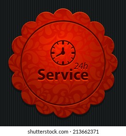 Beautiful Service Work Hours web icon
